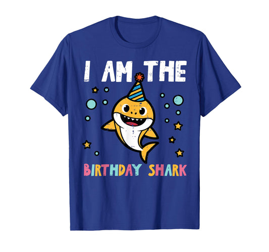 I Am The Birthday Shark Party Family Match Girls Boys Kids T-Shirt