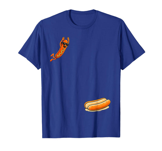 Hotdog High Dive Funny Diving Hot Dog T-Shirt