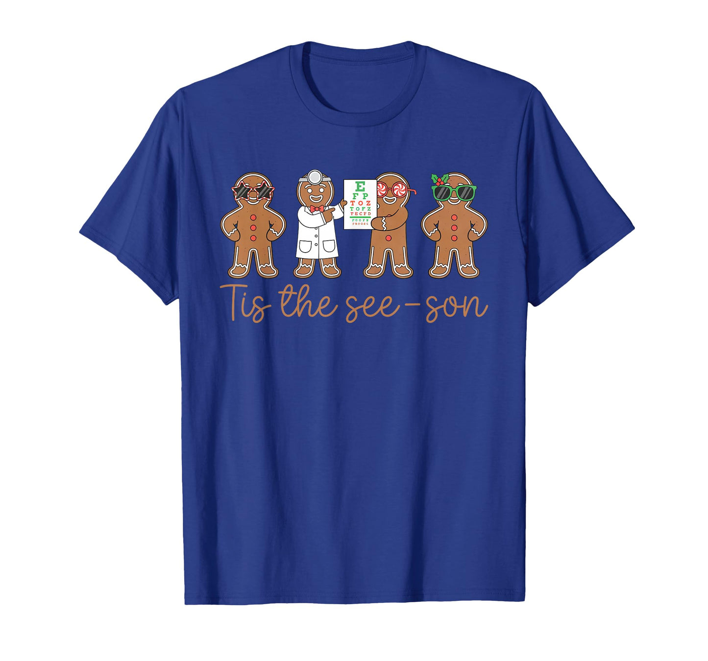 Optometry Gingerbread Christmas Optometrist Optician T-Shirt