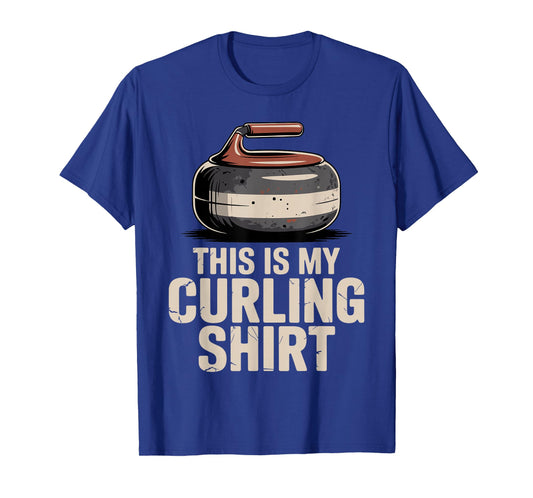 Funny Curling Art for Men Women Curler Curling Sport Lover T-Shirt