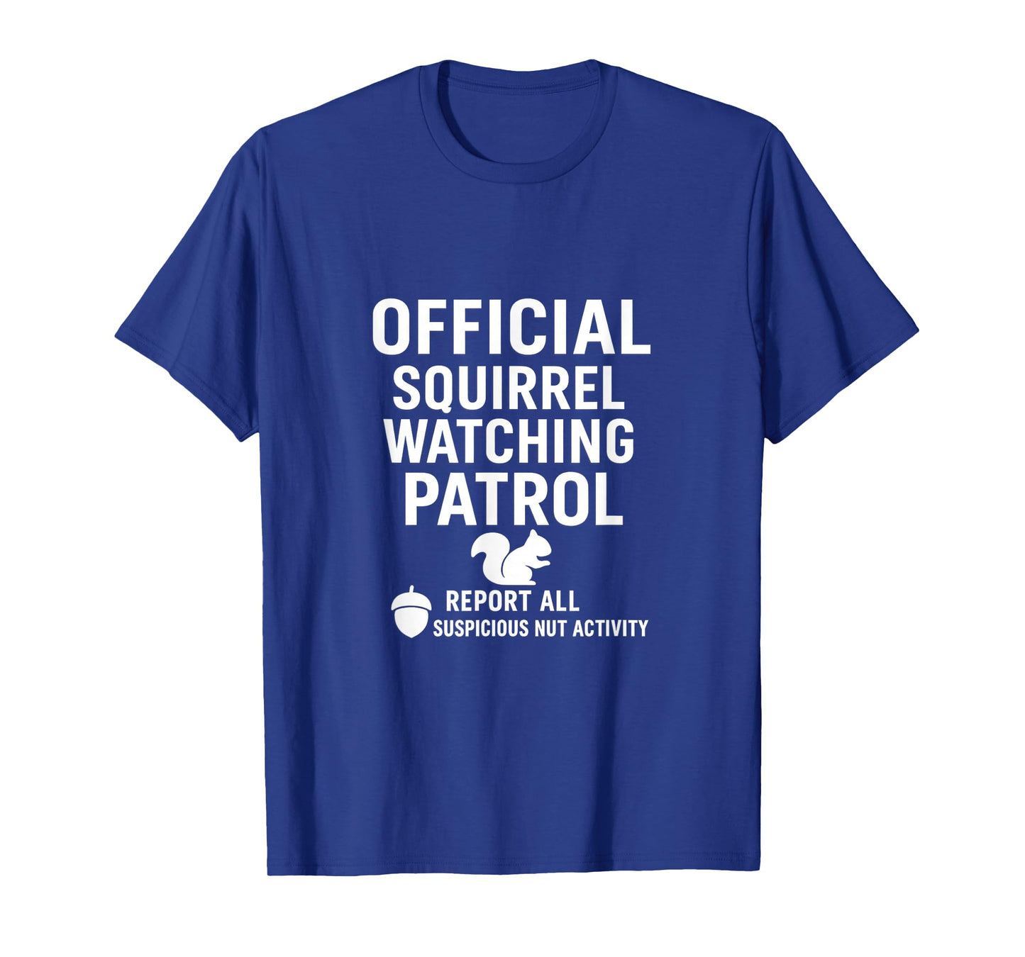 Backyard Squirrel Watching Humor Club T-Shirt