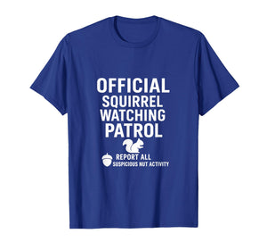 Backyard Squirrel Watching Humor Club T-Shirt