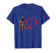 Dutch Shepherd Heartbeat EKG Funny Dog Owner Art T-Shirt
