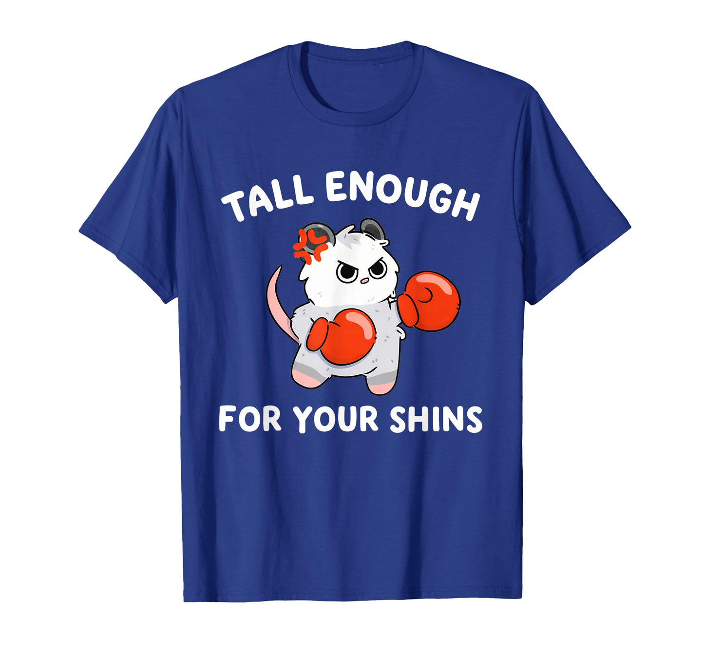 Tall Enough for Your Shins Funny Boxing Cat T-Shirt