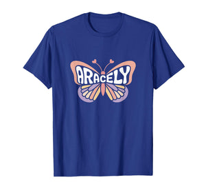 Aracely Butterfly - Personalized Cute Name Word Art T-Shirt