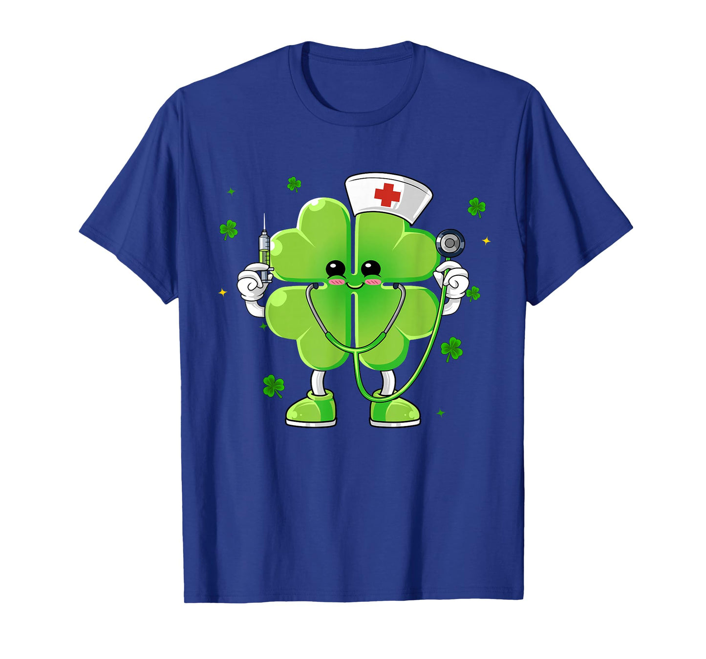 Nurse Shamrock Saint Paddys Scrub St Patricks Day Nurse Girl T-Shirt