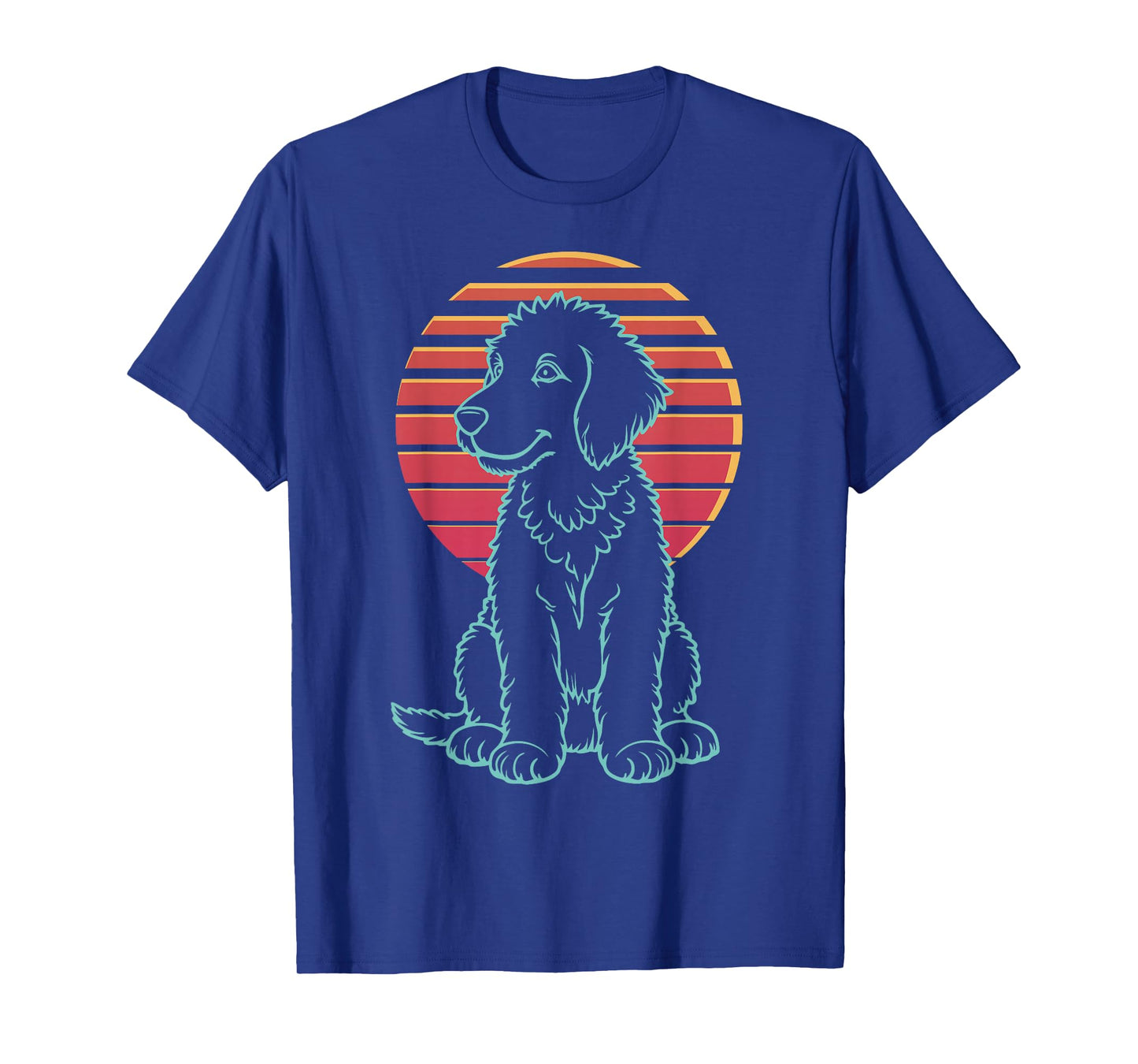 Bernedoodle Lover Dog Owner Retro Synthwave 80s T-Shirt