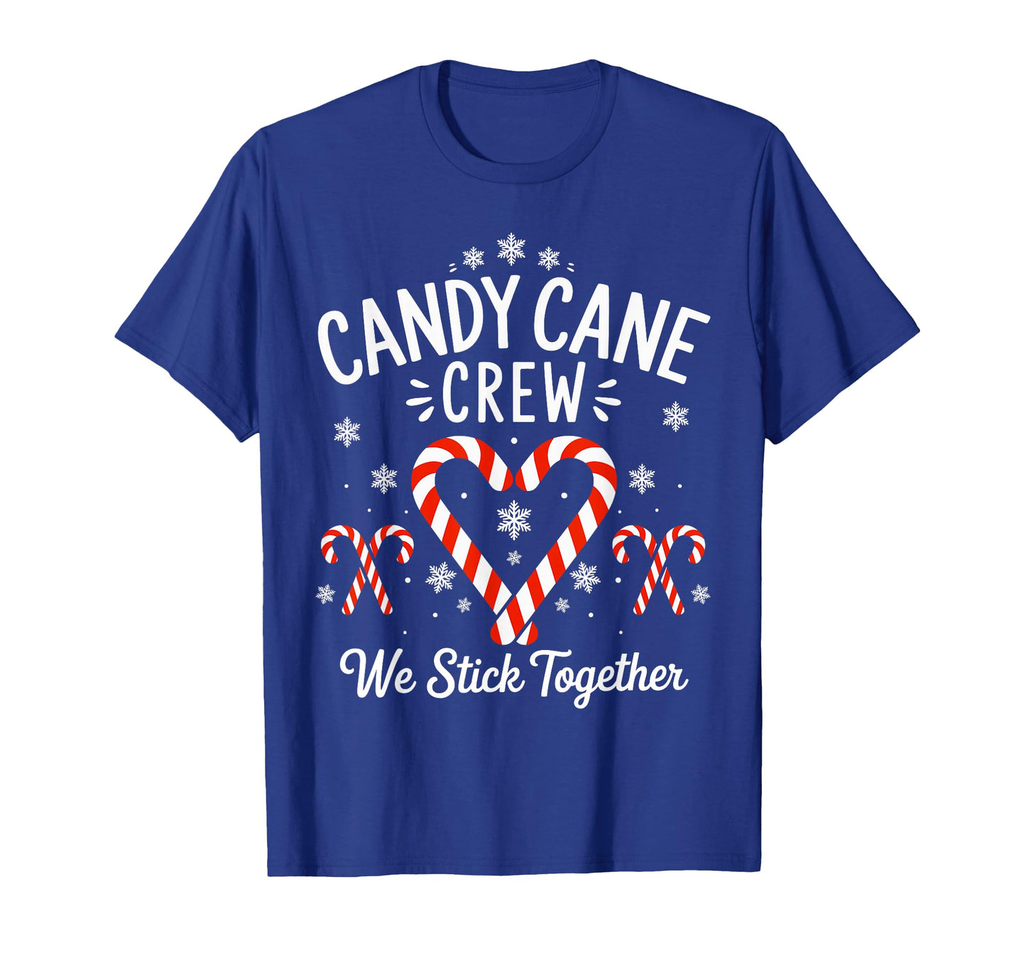 Candy Cane Crew we Stick Together Christmas T-Shirt