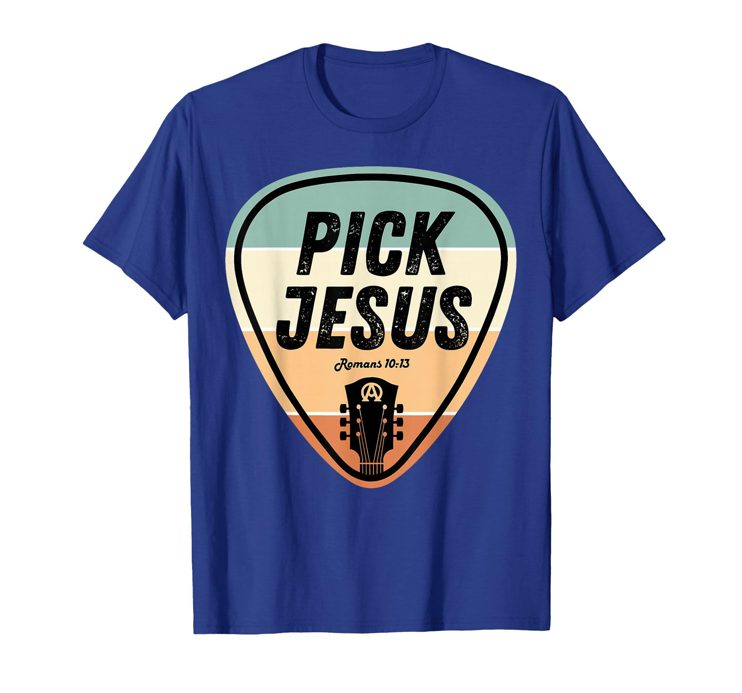 Pick Jesus Shirt Funny Christian Music Guitar Pick Men Women T-Shirt