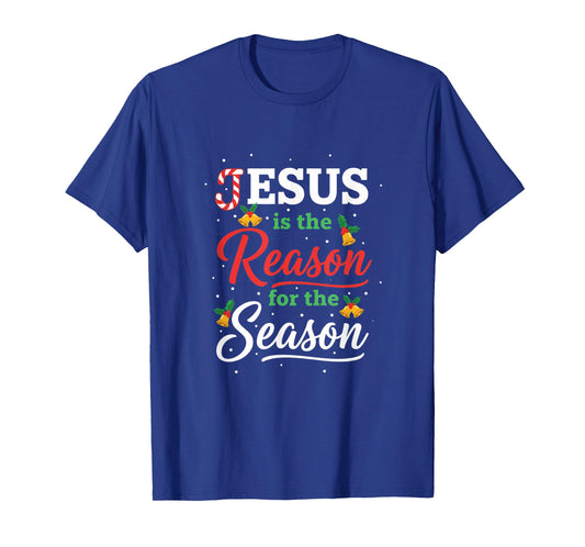 Christian Jesus is The Reason for The Season Christmas Xmas T-Shirt