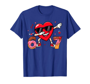 Valentines Day Six Seven Bruh 6 7 Meme Dab Heart Kids Boys T-Shirt