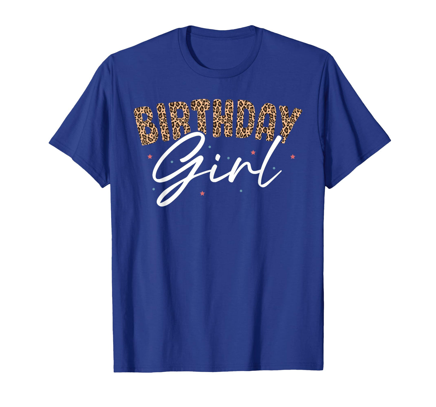 Birthday Girl Cheetah Print Birthday T-Shirt
