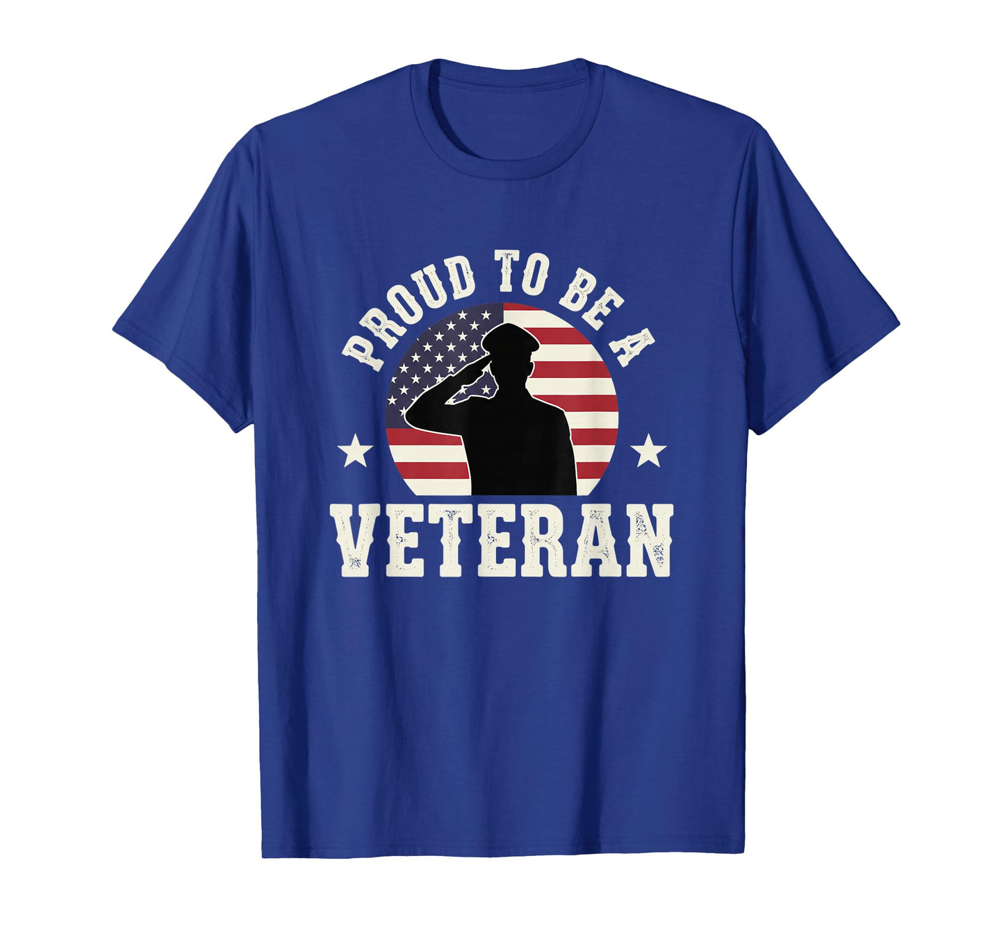 Christian Proud to Be A Veteran - American Flag Salute T-Shirt