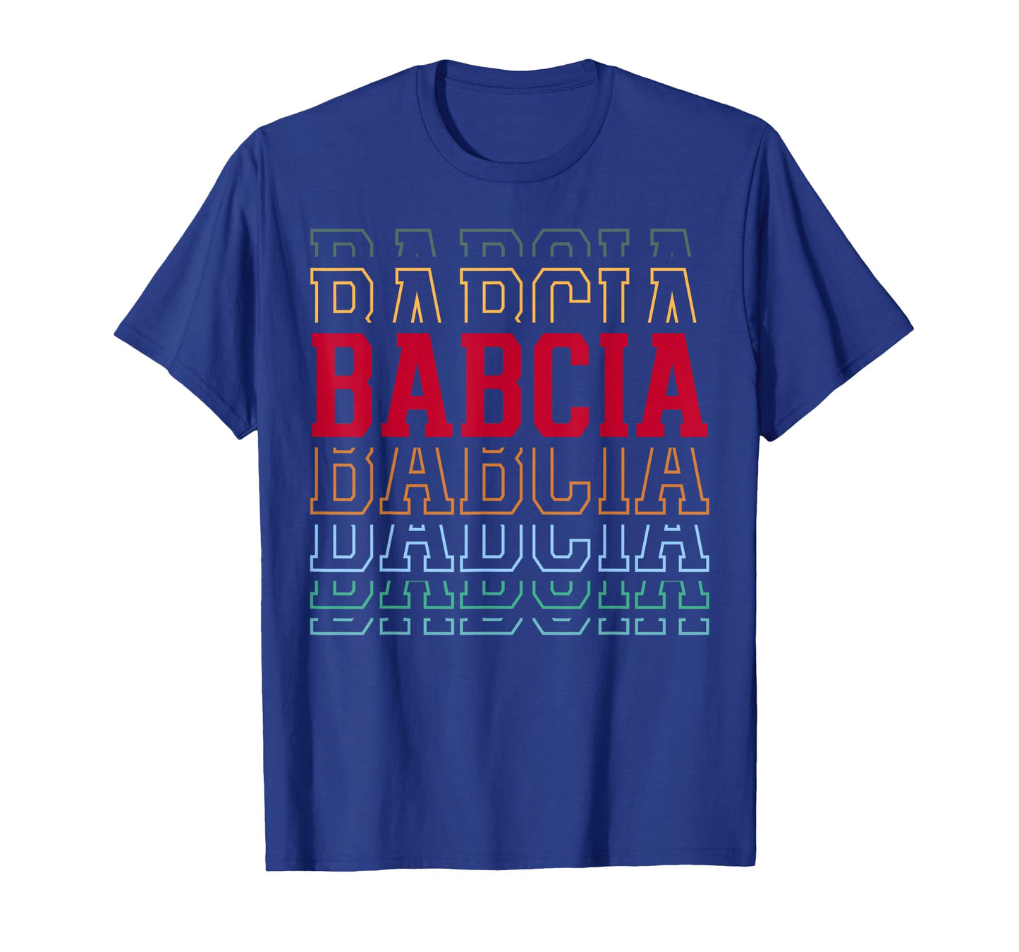 Babcia Funny Athletic Lettering Mother's Day Grandma T-Shirt