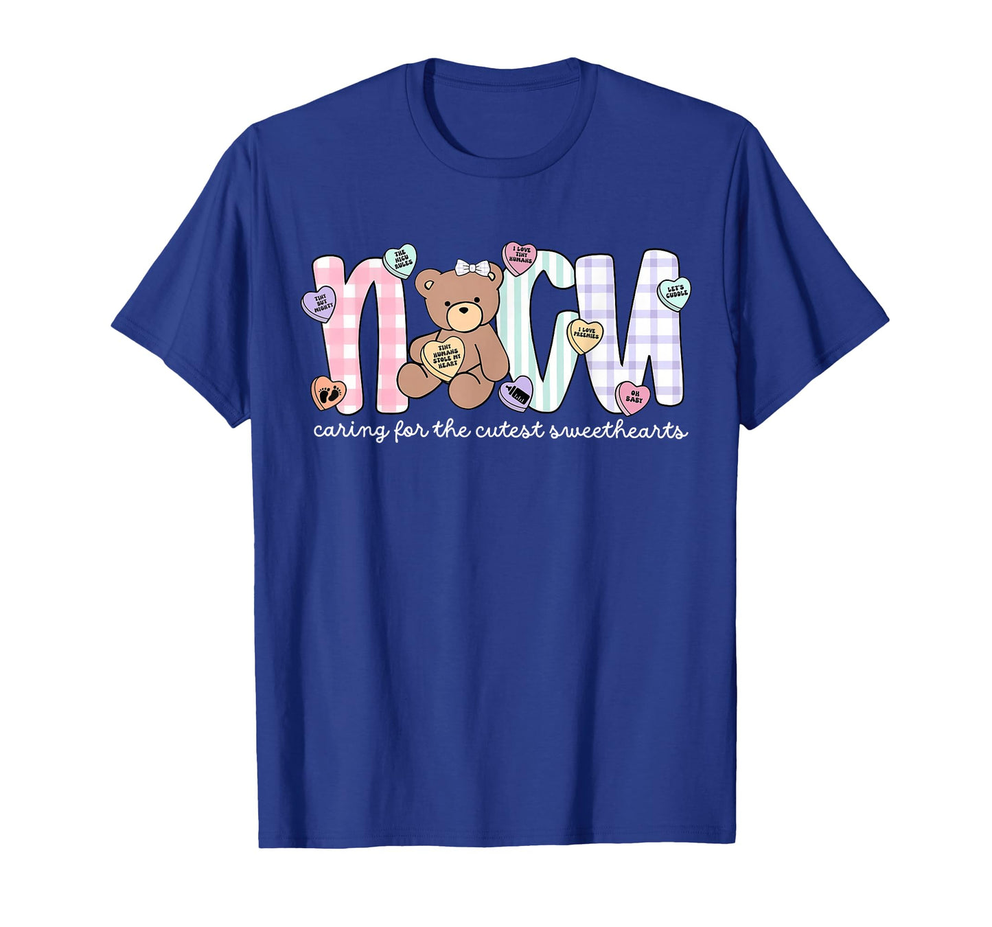 NICU Neonatal Intensive Care Unit Valentine Women Nurse T-Shirt