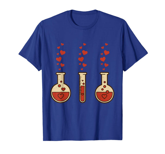 Cute Chemistry Valentine Laboratory Teacher Heart T-Shirt