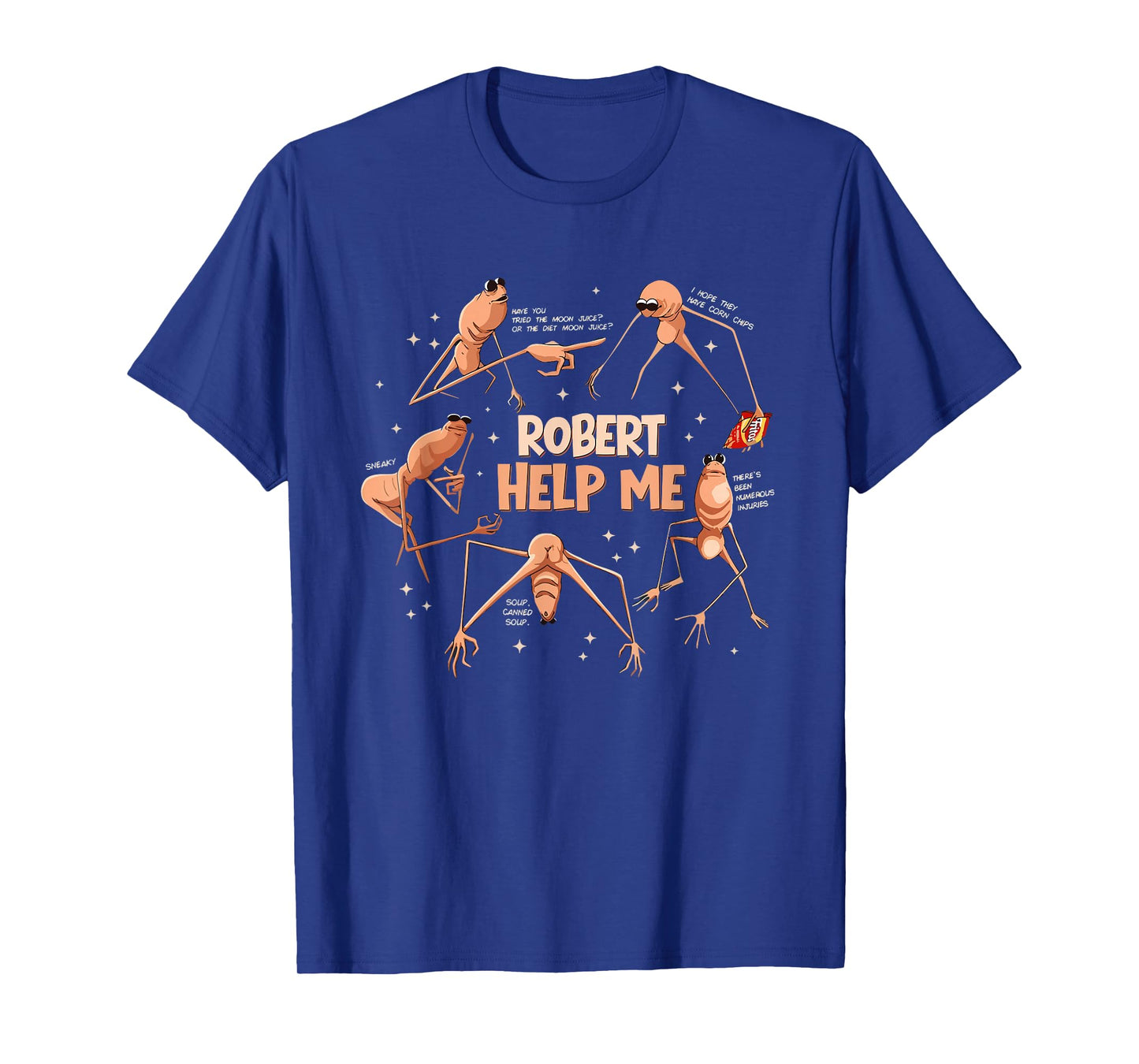 Funny Marcus The Worm Robert Help Me Meme T-Shirt