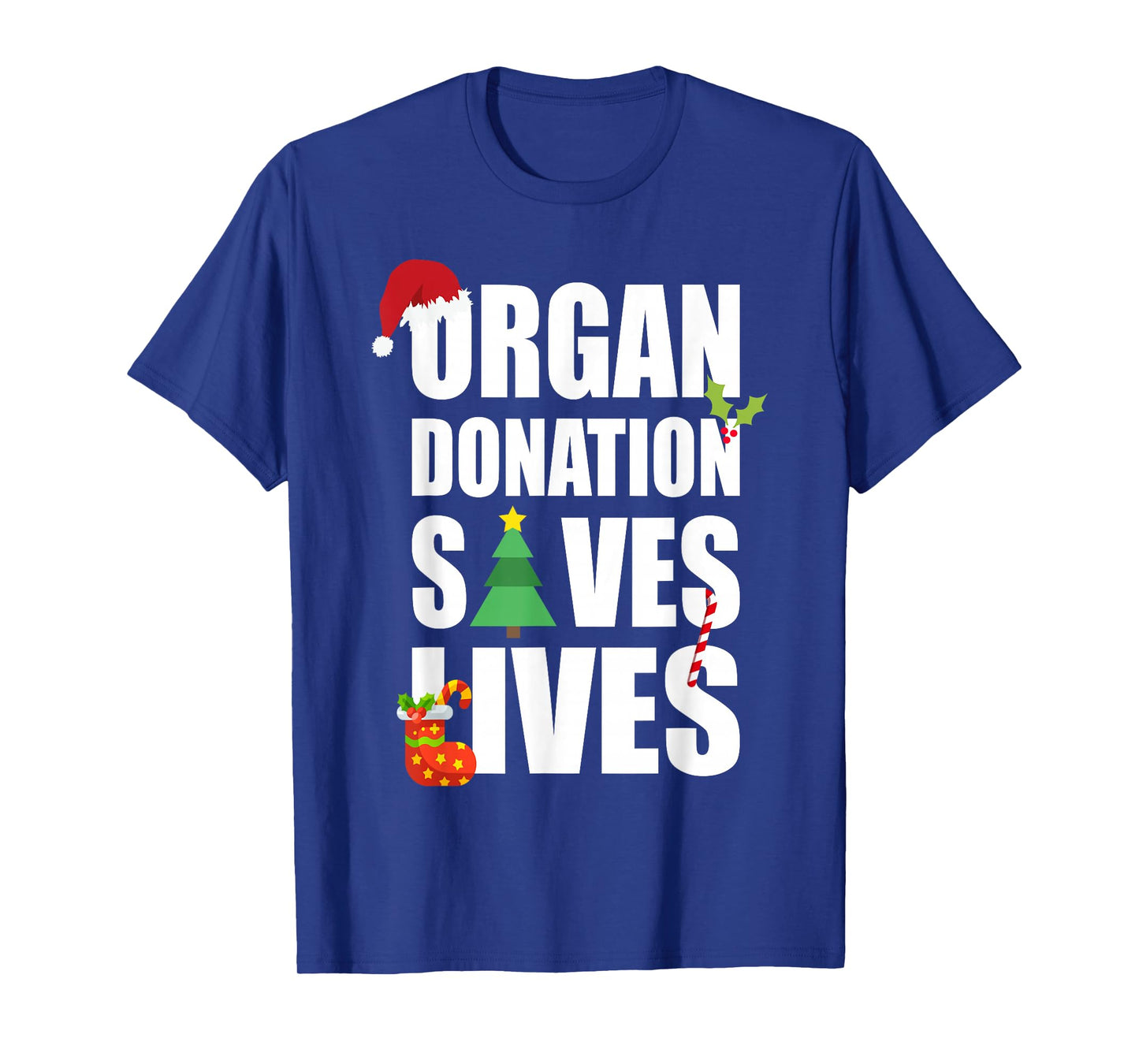 Organ Donation Save Lives Christmas Transplant Lung Kidney T-Shirt