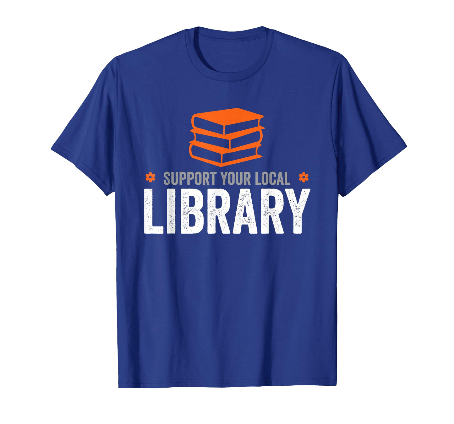 Groovy Support Your Local Library Book Reader Lover Bookworm T-Shirt