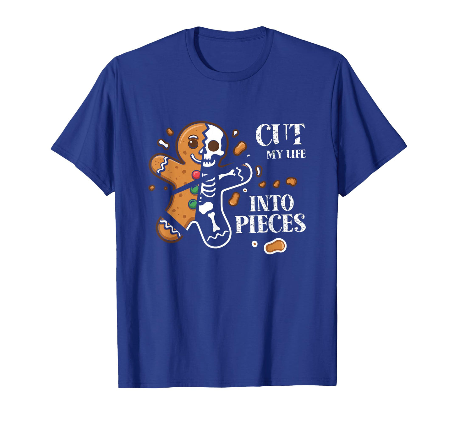 Cut My Life Into Pieces Gingerbread Christmas Elder Emo Xmas T-Shirt