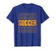 Gold Soccer Stacked Design Soccer Lovers Soccer Player Coach T-Shirt