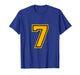 7 Number Seven Team Sports Graphic Design Matching Varsity T-Shirt
