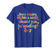 Funny Six Seven 6 7 Meme Teacher Design Reading 6-7 Teacher T-Shirt