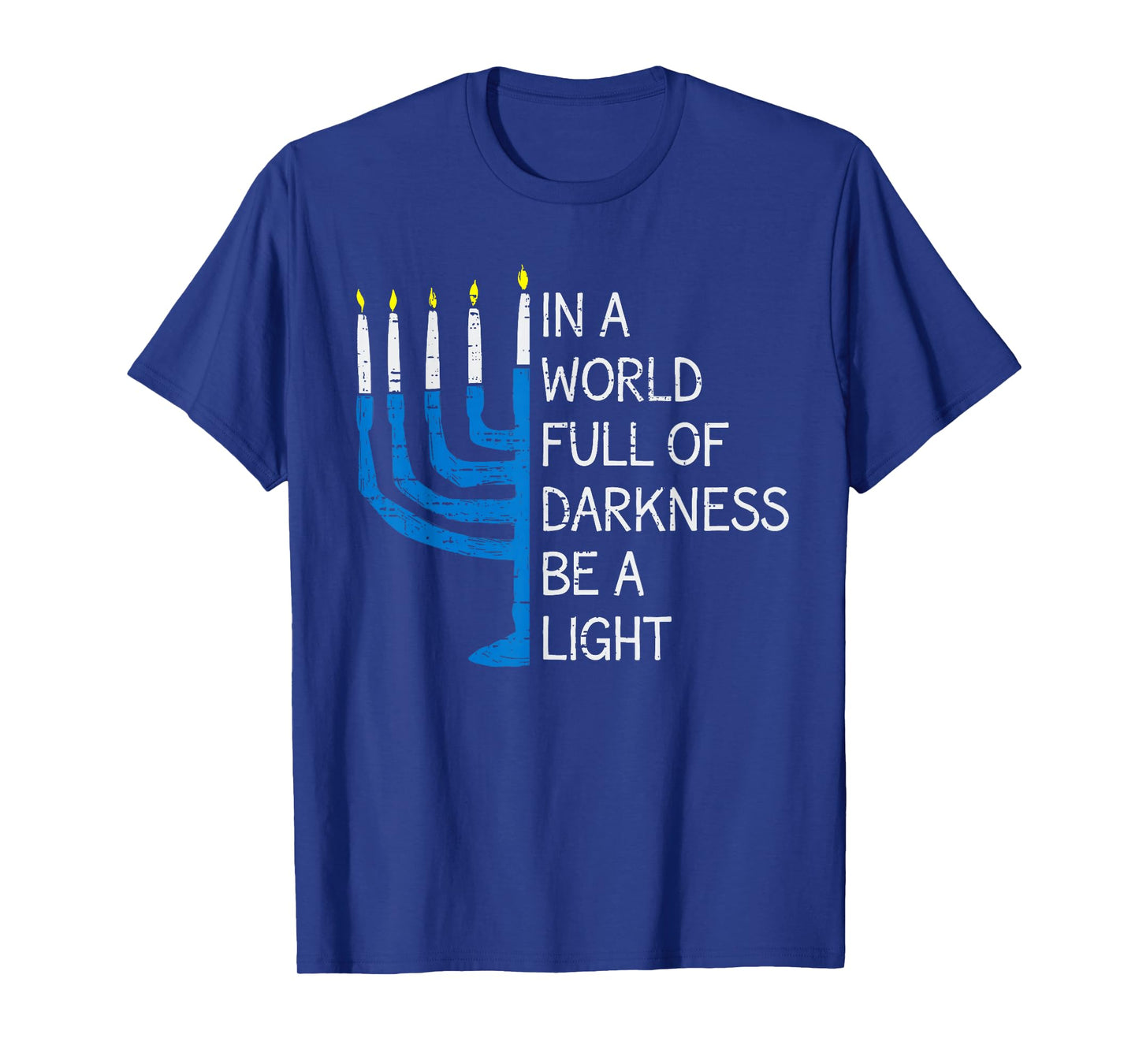 Be a Light Inspiring Hanukkah Jewish Menorah Chanukah Pajama T-Shirt