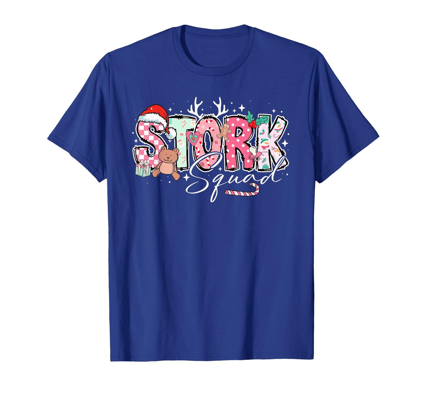 Stork Squad Labor and Delivery Nurse Christmas T-Shirt