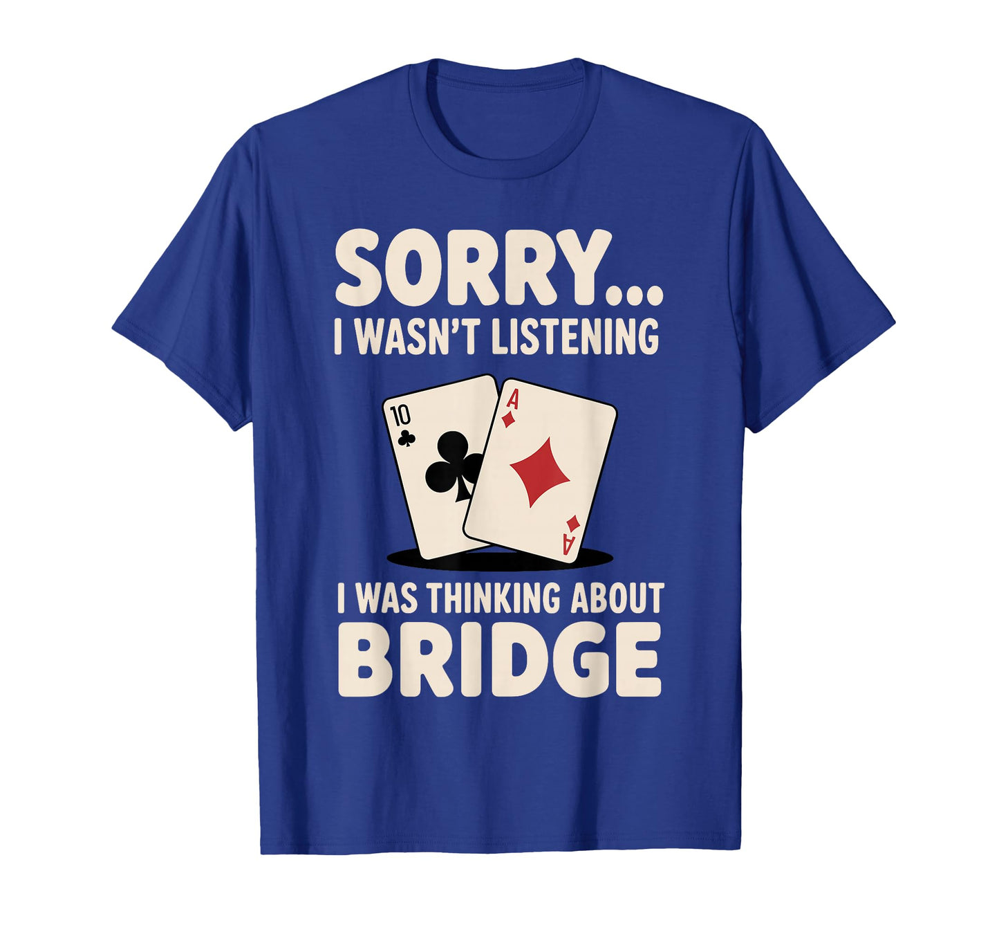 Cool Bridge Player Art for Men Women Card Game Player Bridge T-Shirt