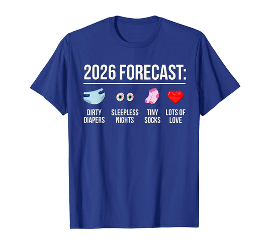 Funny Future Parents New Mom Dad to Be 2026 Expecting Couple T-Shirt