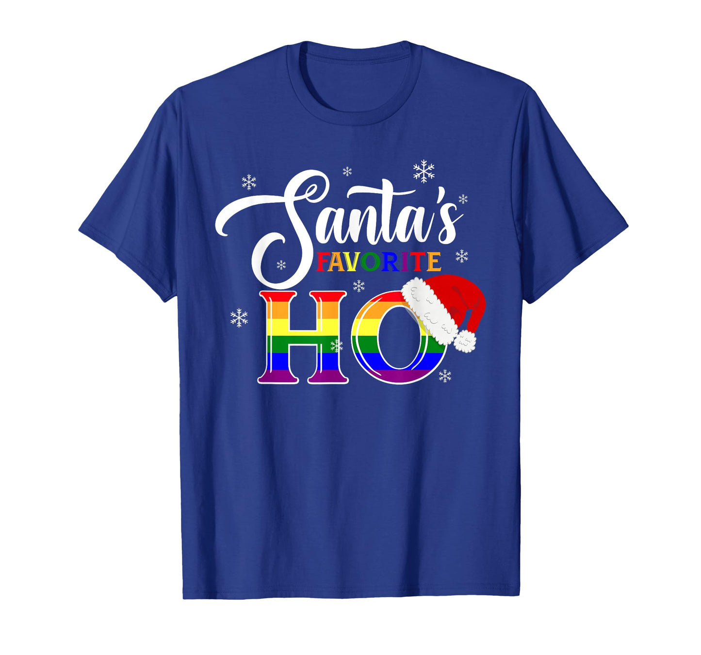 Ugly Sweater Christmas LGBT Gay Lesbian Santas Favorite Ho T-Shirt