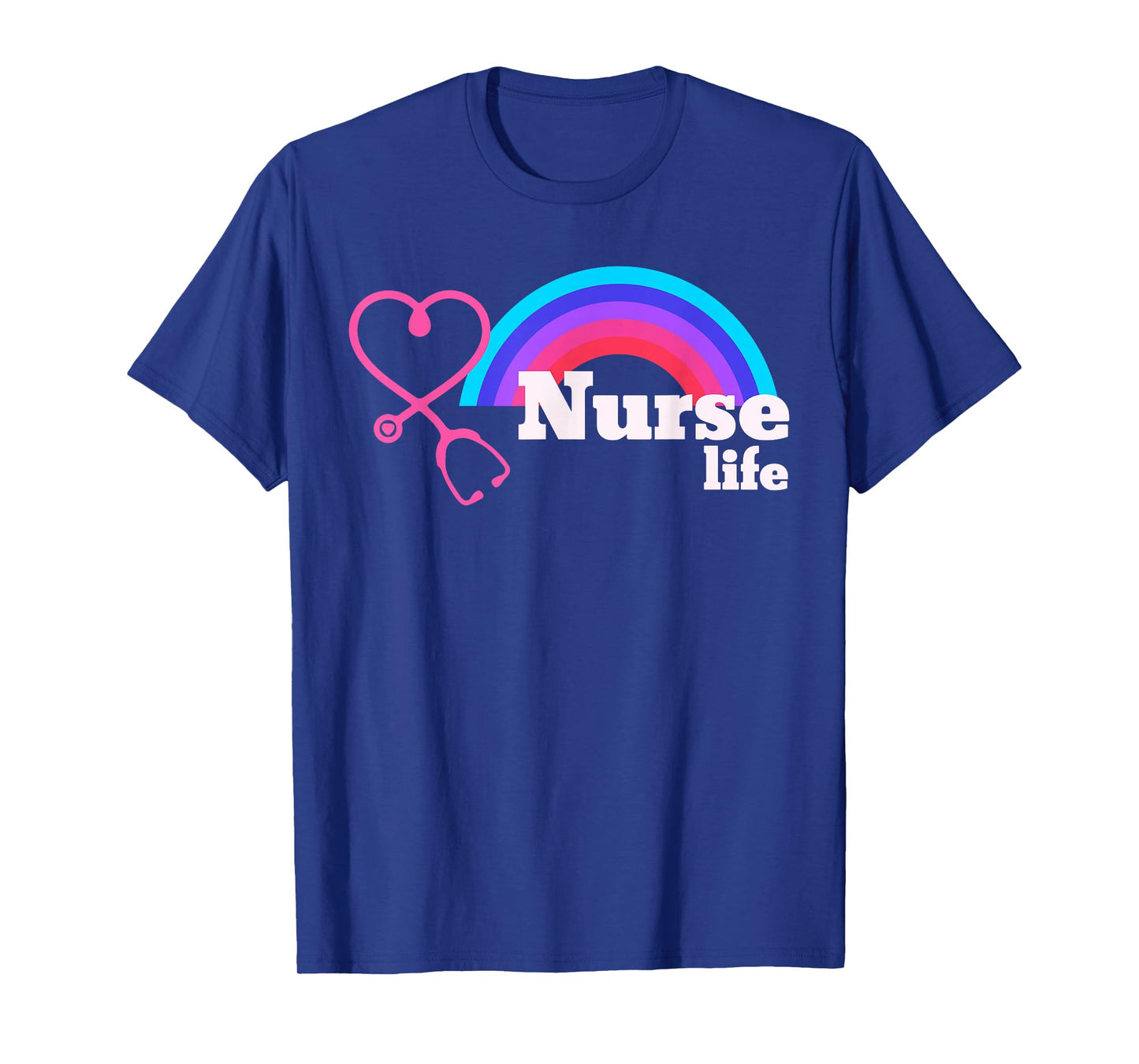 Registered Nurse Life Nursing Student RN LPN CNA Rainbow T-Shirt