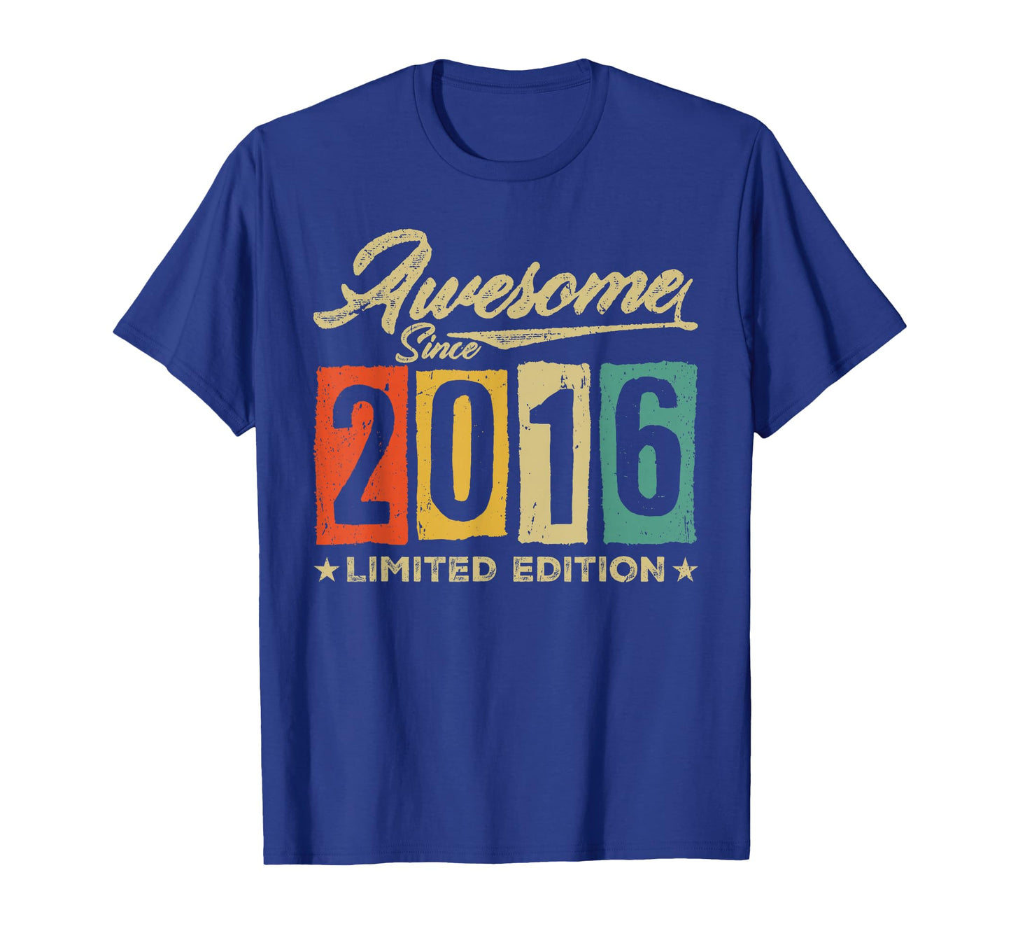 Awesome Since 2016 Limited Edition 10 Year Old 10th Birthday T-Shirt