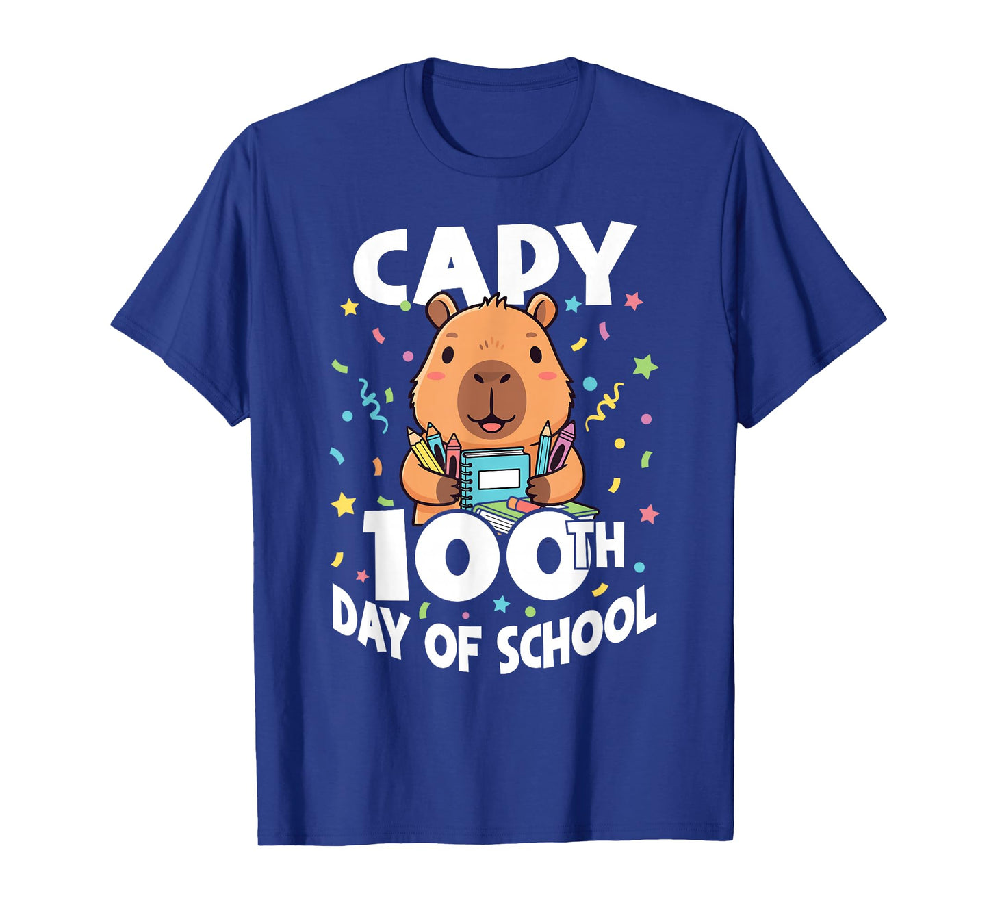 Capy 100th Day of School Capybara 100 Days of School Kids T-Shirt