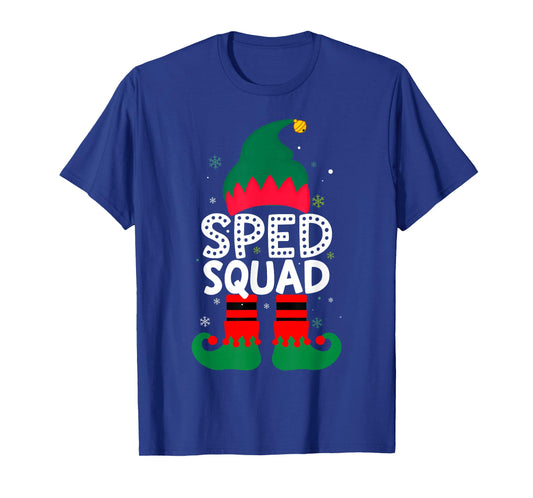 Sped Squad Special Education for Santa Family Christmas elf T-Shirt