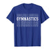 Gymnastics Funny Layered Text Gymnast Coach Youth T-Shirt