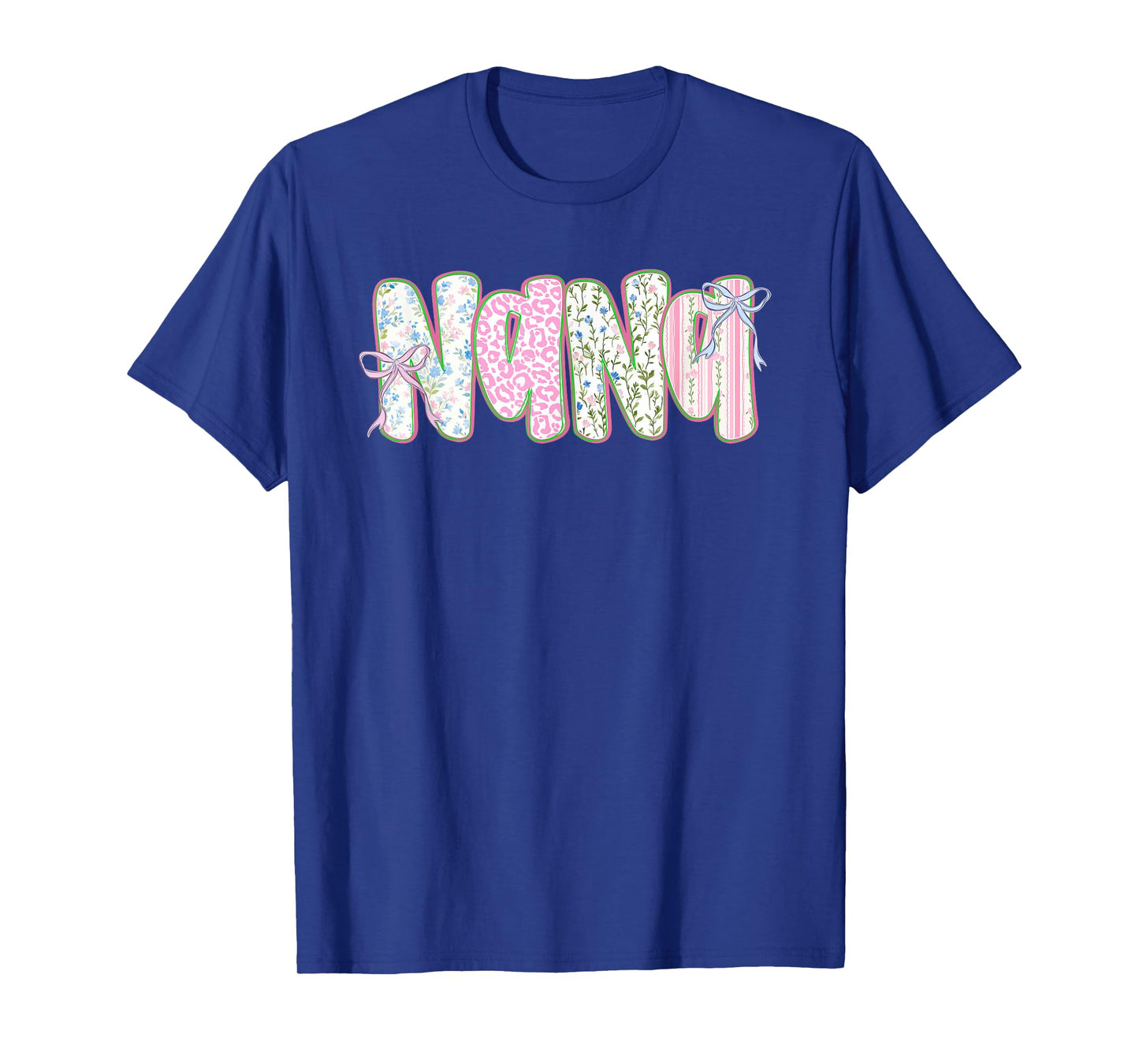 Nana Floral Coquette Bow Mother's Day Cute Women Grandma T-Shirt