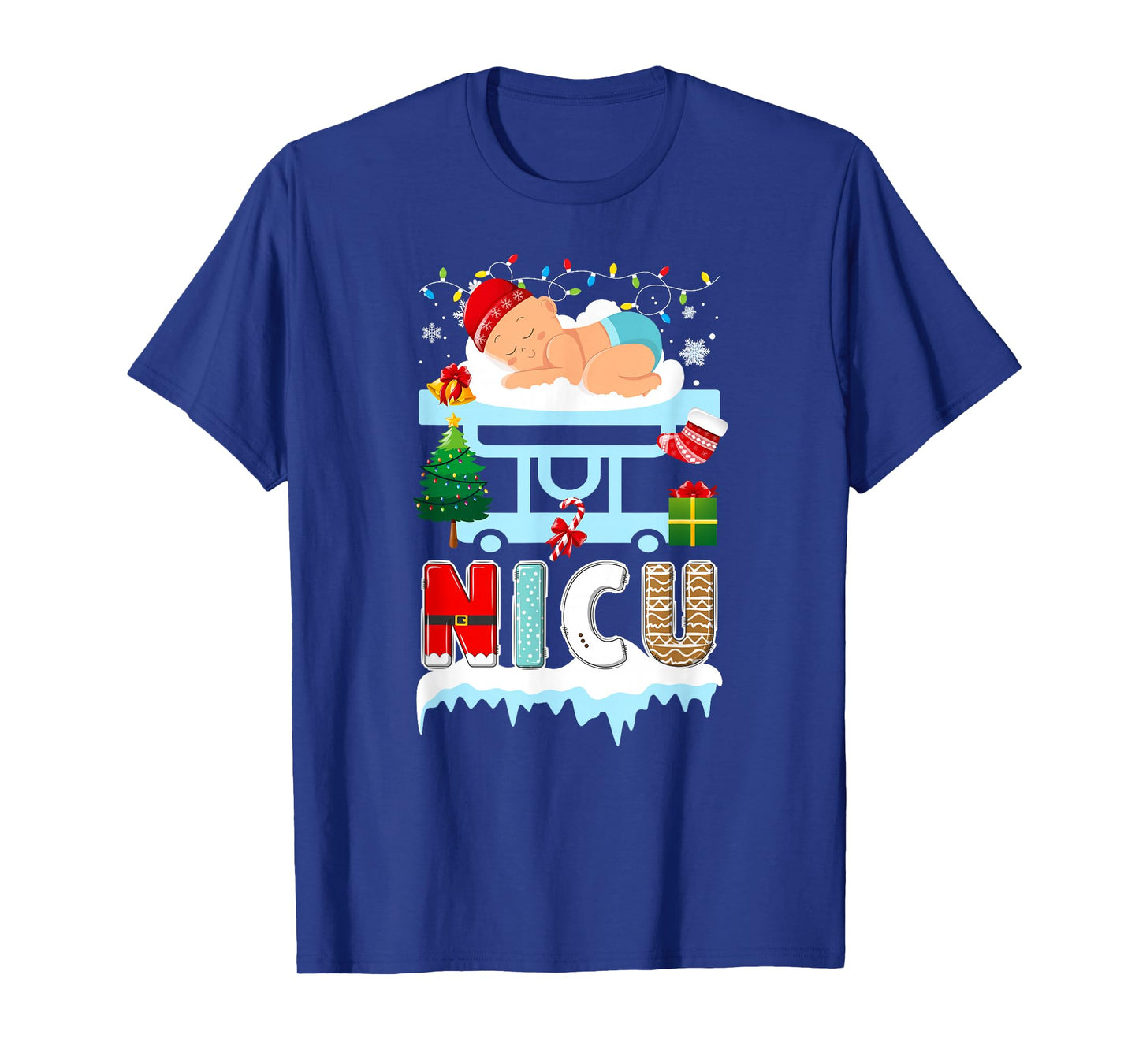 NICU Nurse Christmas Neonatal ICU Nurse Xmas NICU Nursing T-Shirt