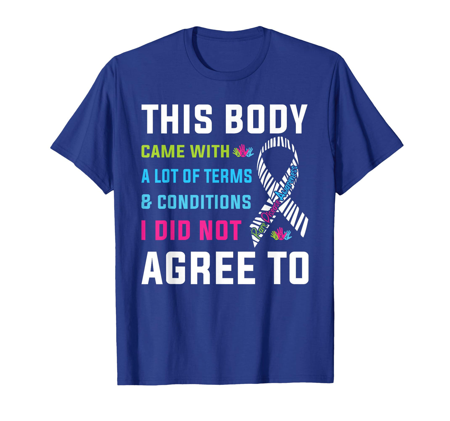 Rare Disease Awareness Day Zebra Ribbon 2026 Warrior T-Shirt