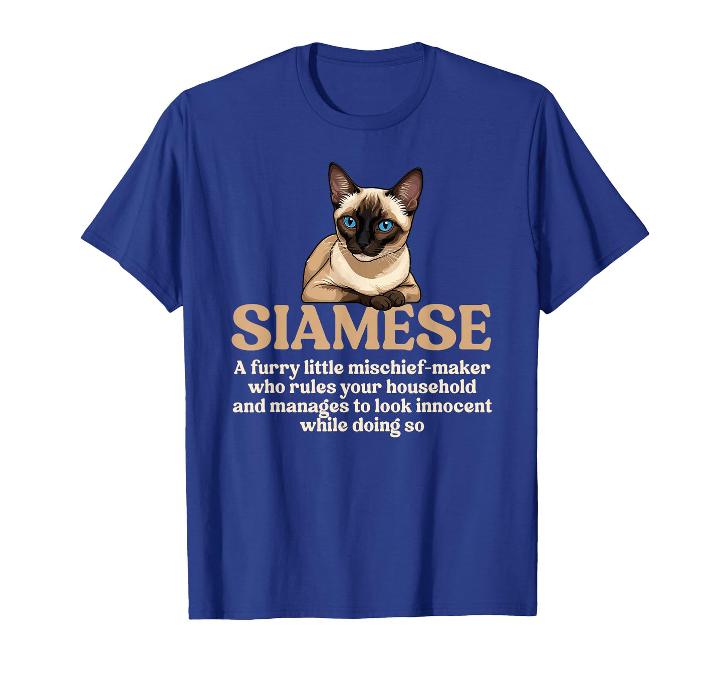 Siamese Cat Definition Siamese Owner Siamese Cat Lover T-Shirt