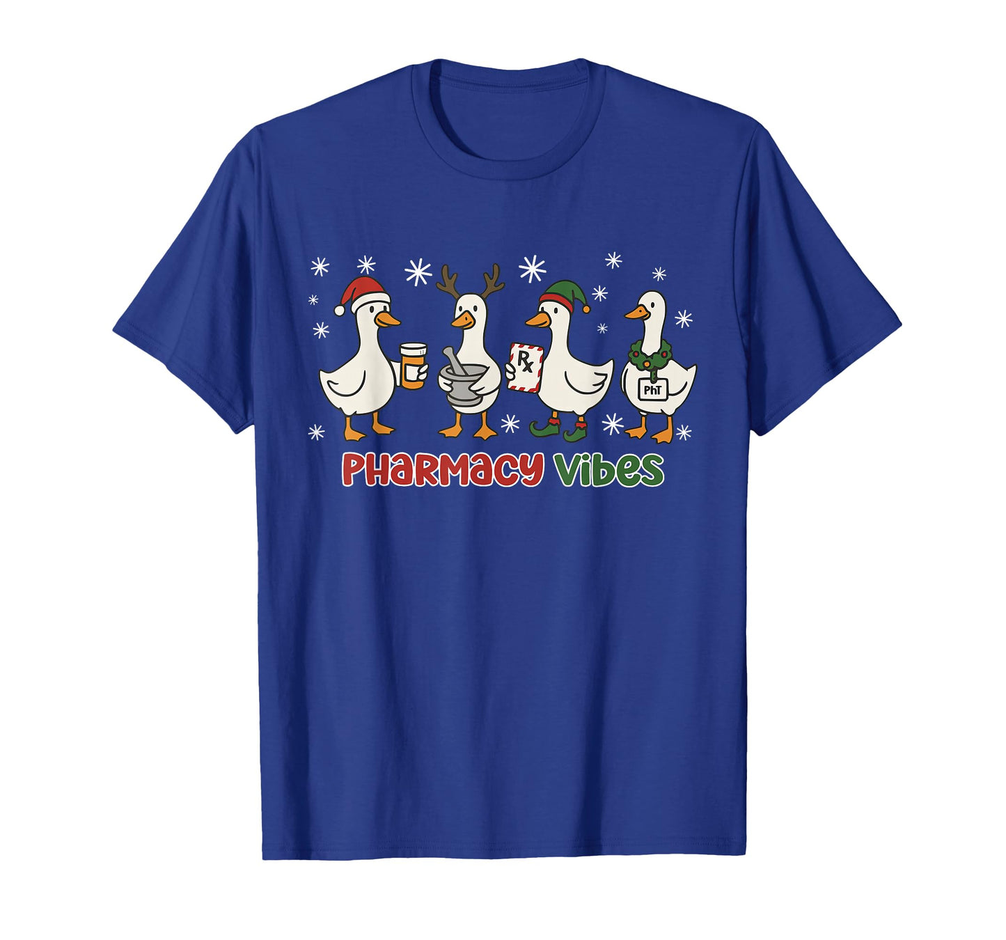 Christmas Silly Goose CPhT Pharmacy Technician Pharm Tech T-Shirt