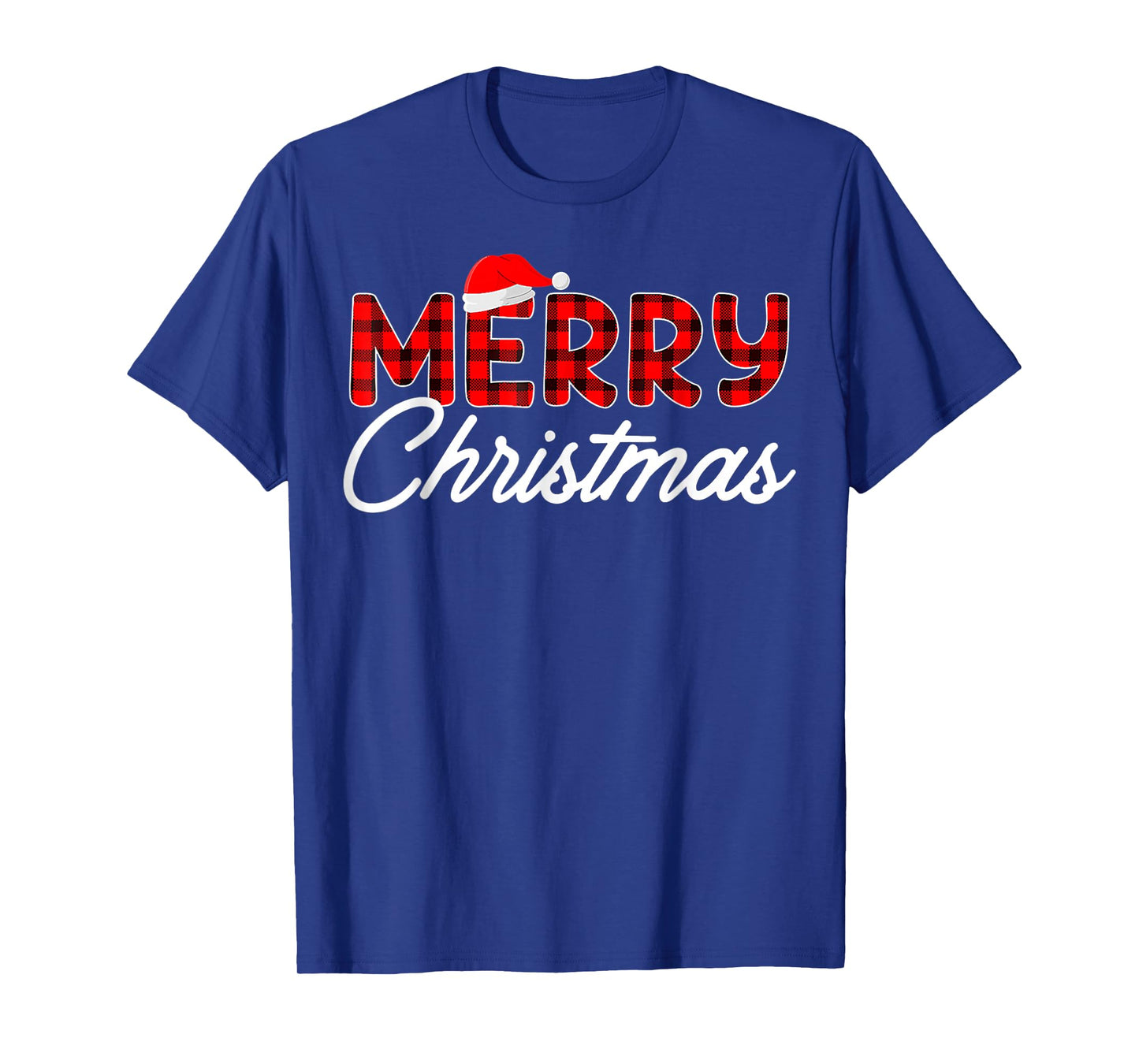Merry Christmas Buffalo Plaid T-Shirt