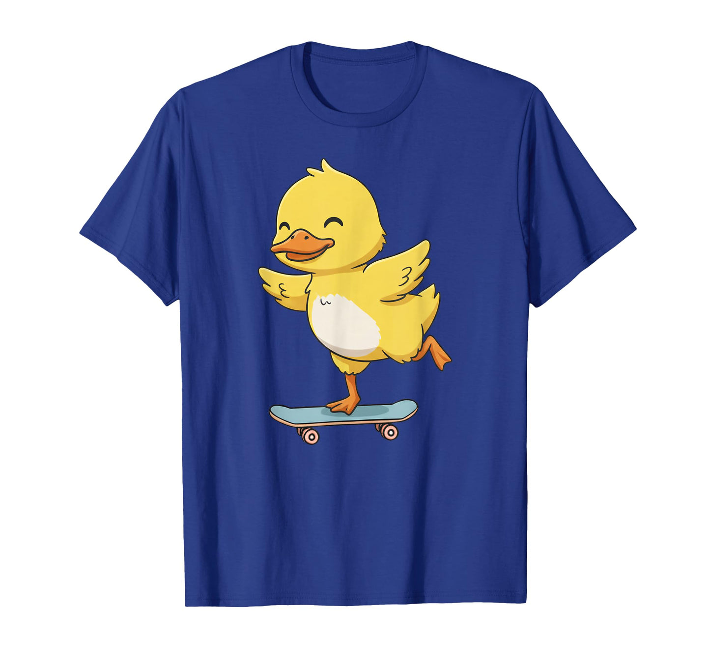 Funny Yellow Duck Skater Skateboard Ballerina Zoo Boys Girls T-Shirt