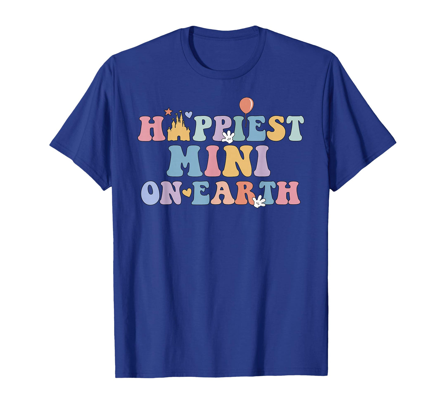 Happiest Mini On Earth Happiest Grandma Matching Family Trip T-Shirt