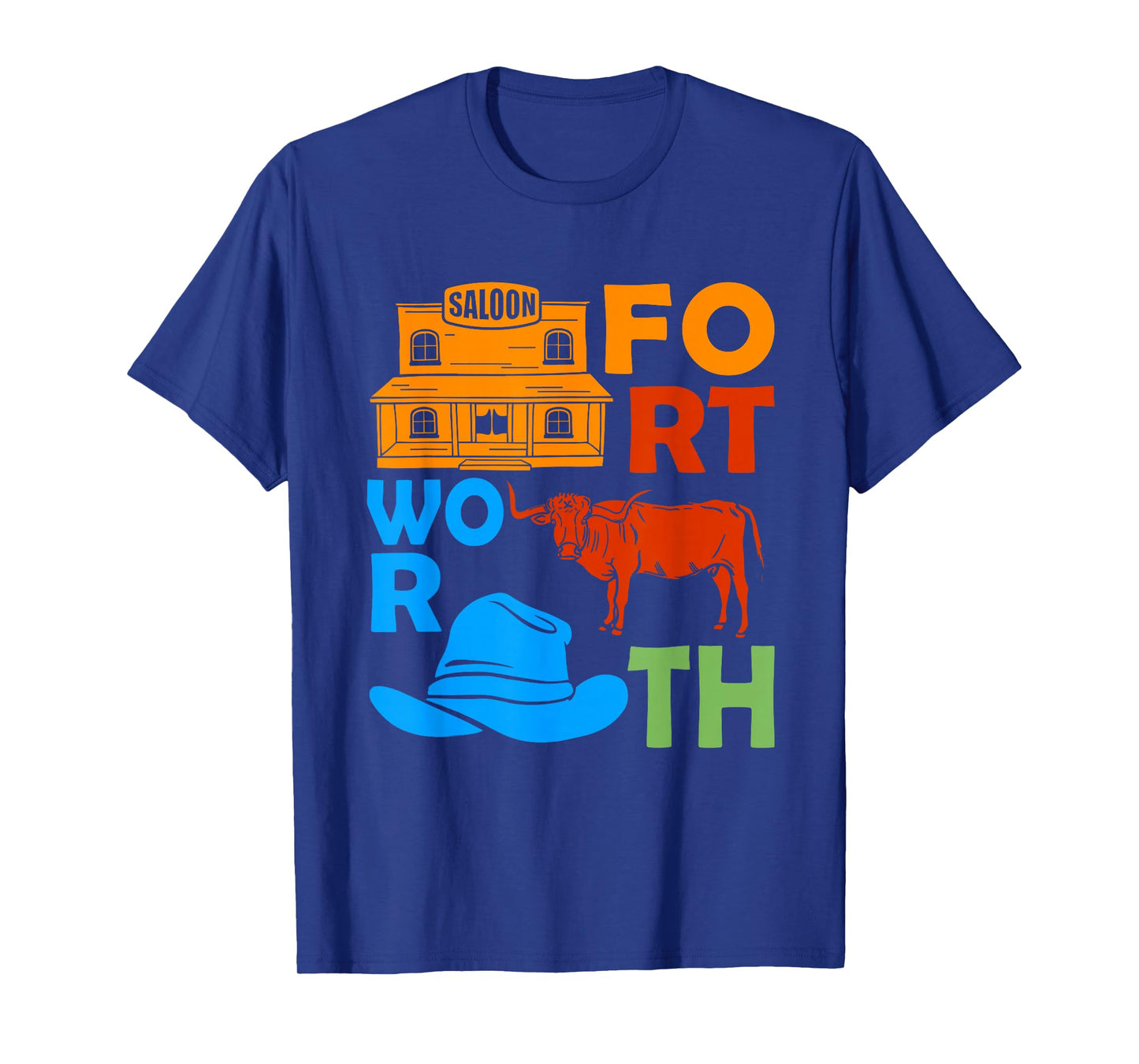 Fort Worth Texas Souvenir Men Cowboy Forth Worth T-Shirt