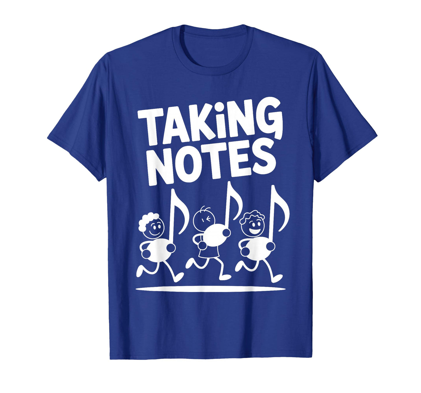 Taking Notes Funny Music Pun Cartoon Musician Graphic T-Shirt