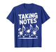 Taking Notes Funny Music Pun Cartoon Musician Graphic T-Shirt