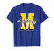 Yellow Mustang Pride School Spirit Game Day Mustangs Letter T-Shirt