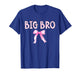 Big Bro Birthday Squad Matching Coquette Bow Family Party T-Shirt